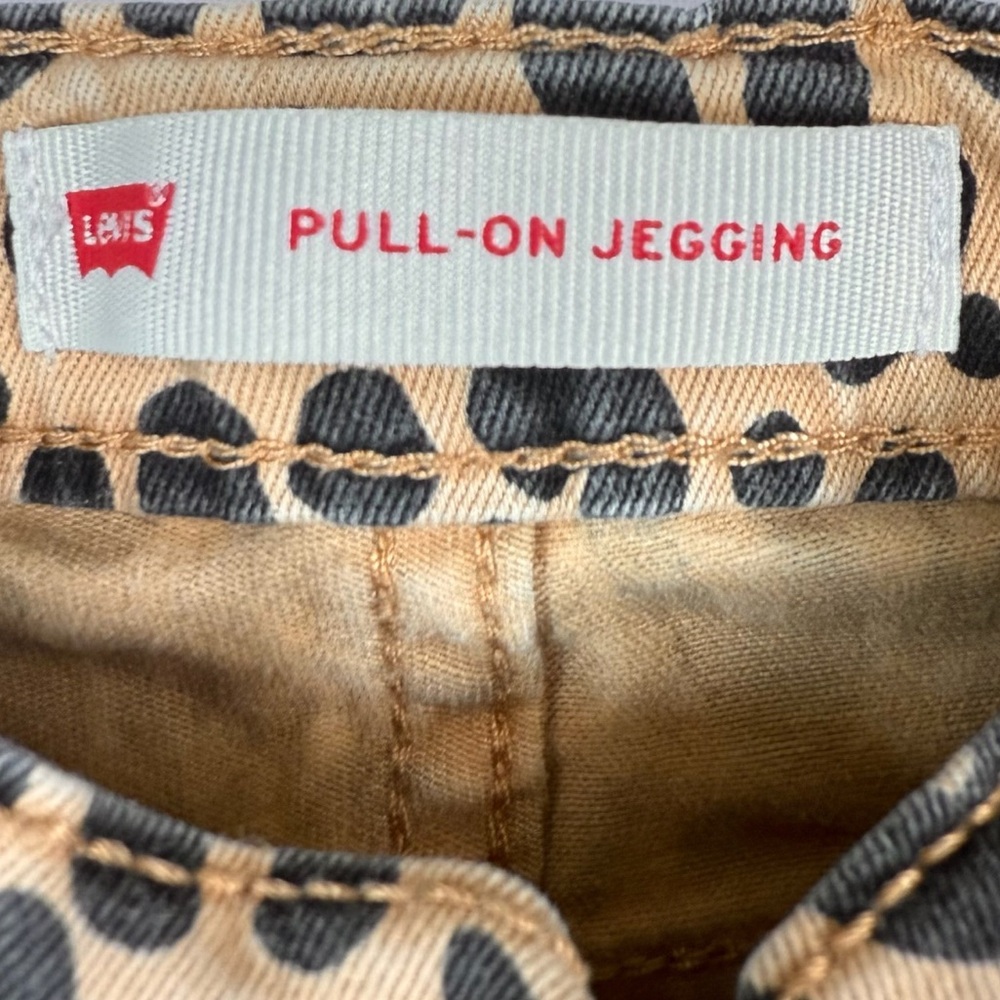 LEVI’S Toddler Girls’ Leopard‎ Print Pull-On Jeggings Boho Animal Print Size 2T - Picture 7 of 8